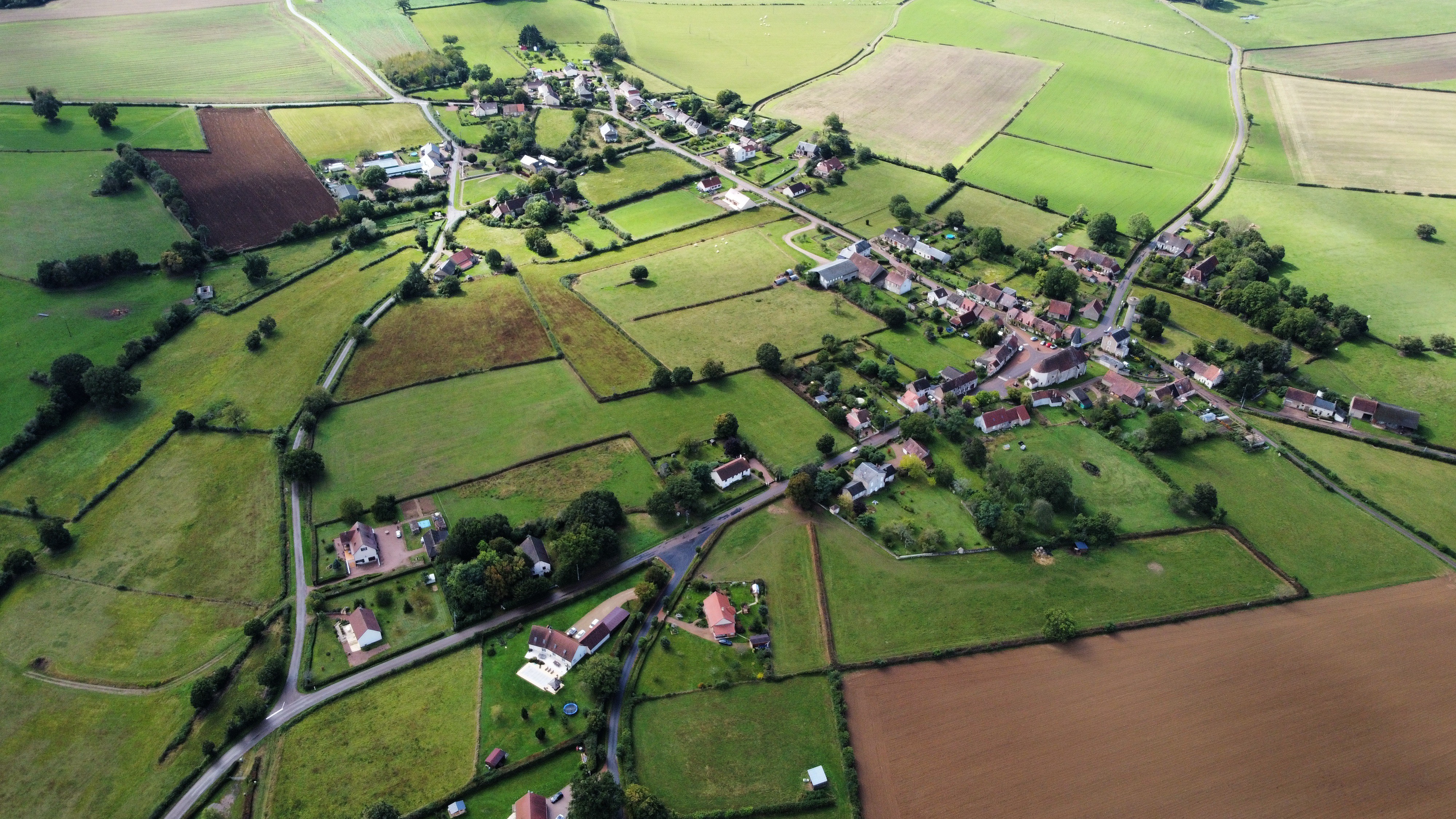 Vue aérienne Pazy sept 2021