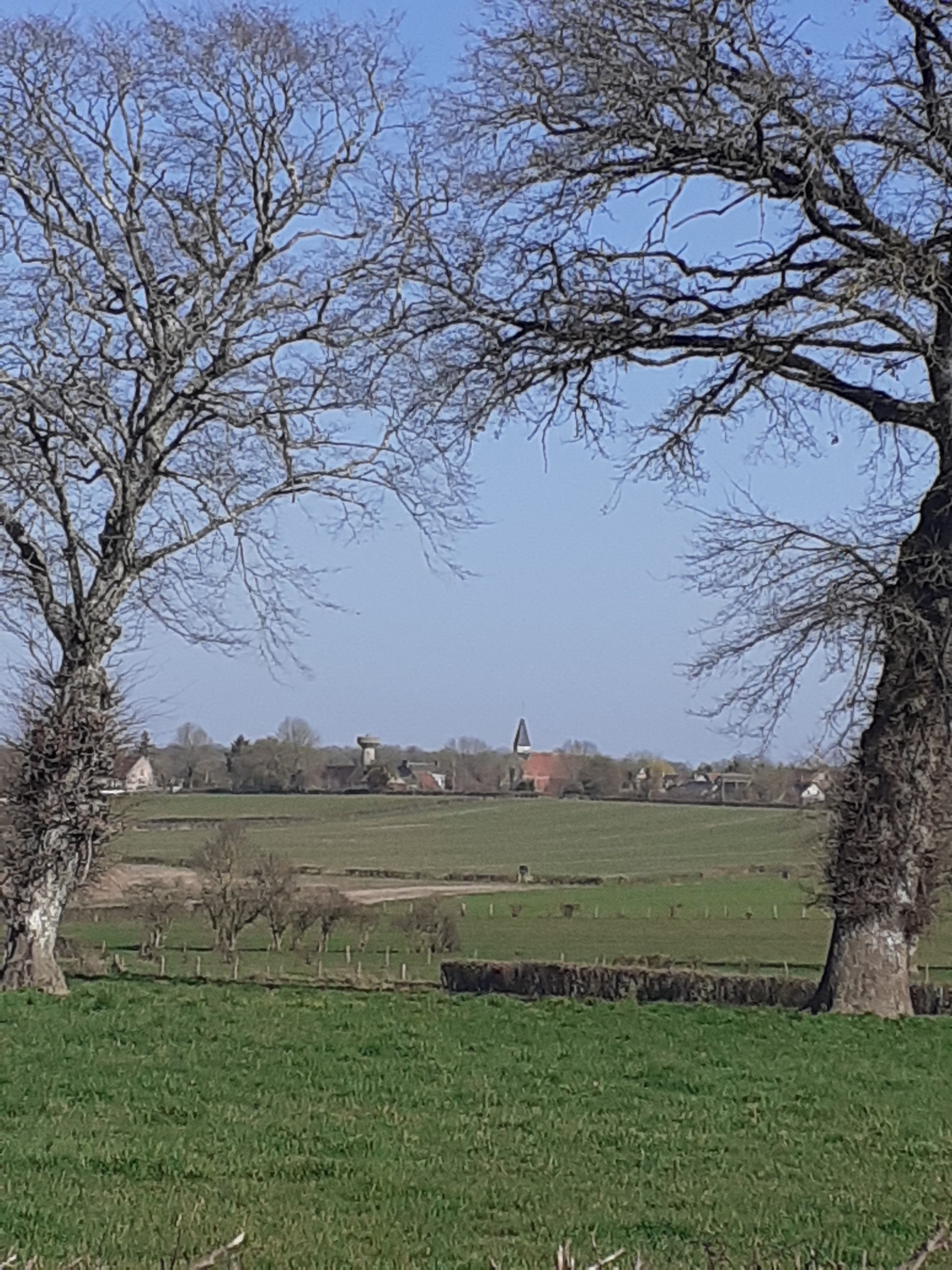 Vue depuis la route Prélichy- Mouches