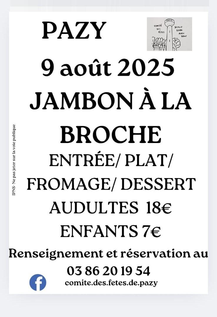 Affiche jambon a la broche